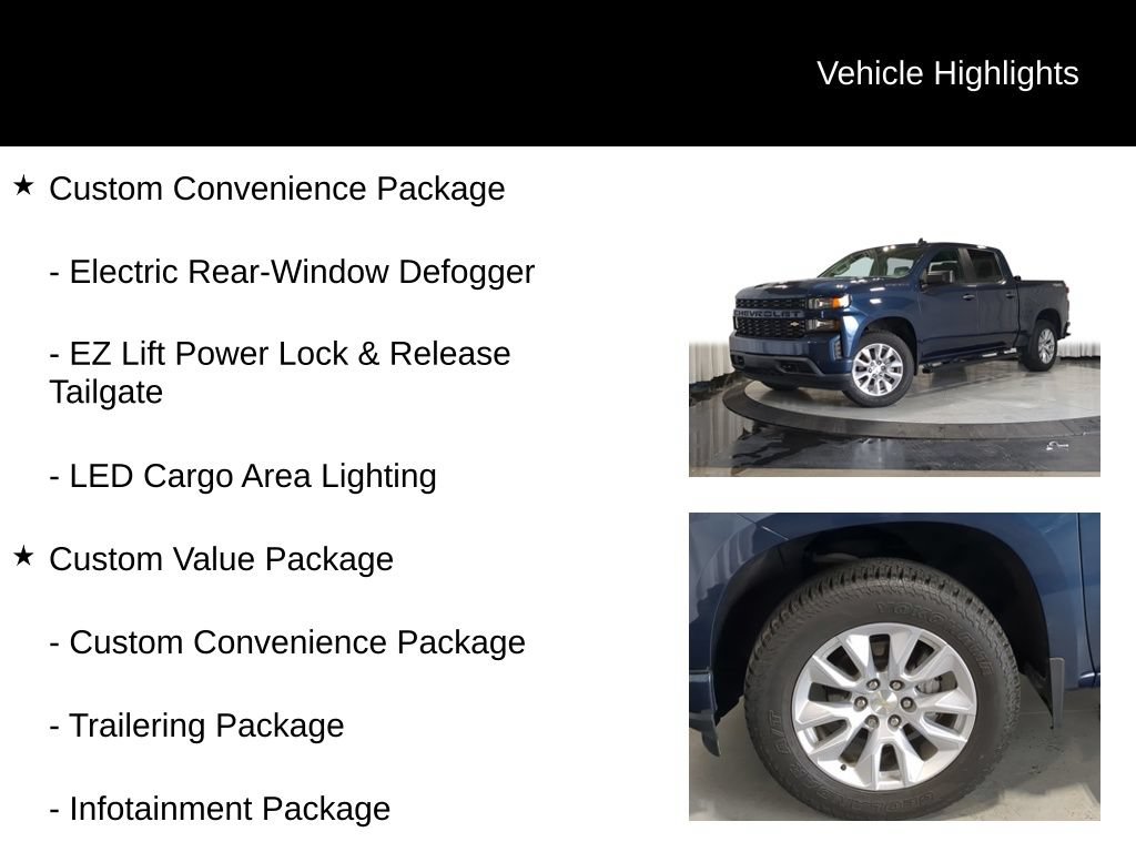 Used 2021 Chevrolet Silverado 1500 Custom w/ Safety Confidence Package AWD/4WD image 25