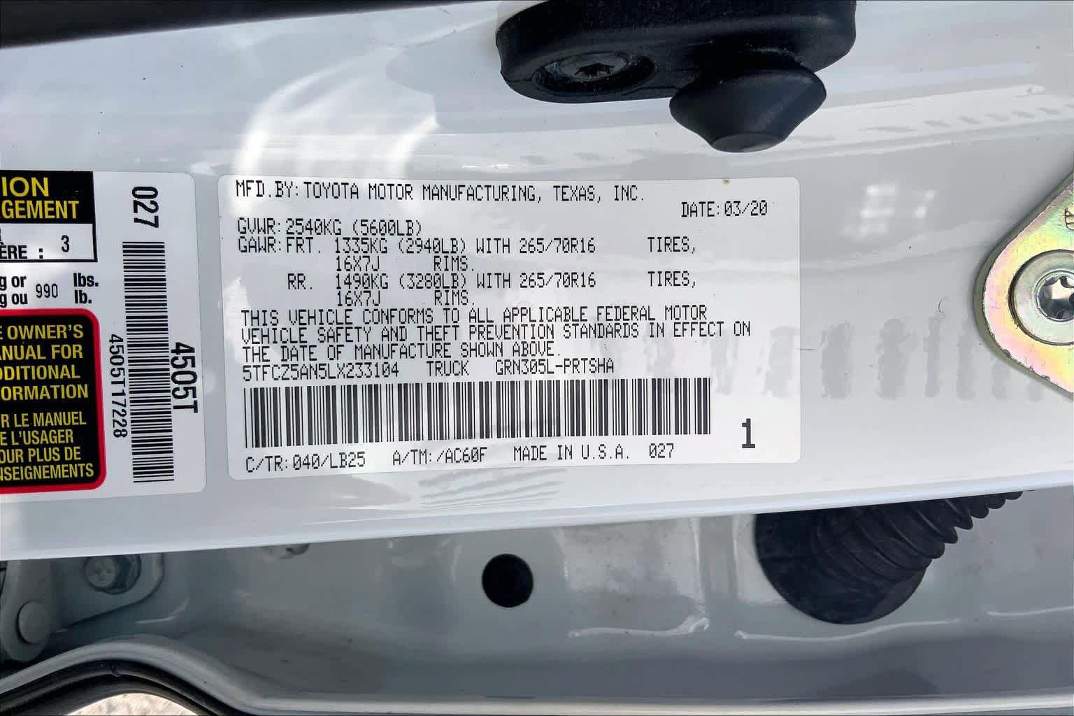 Used 2020 Toyota Tacoma TRD Pro AWD/4WD image 36