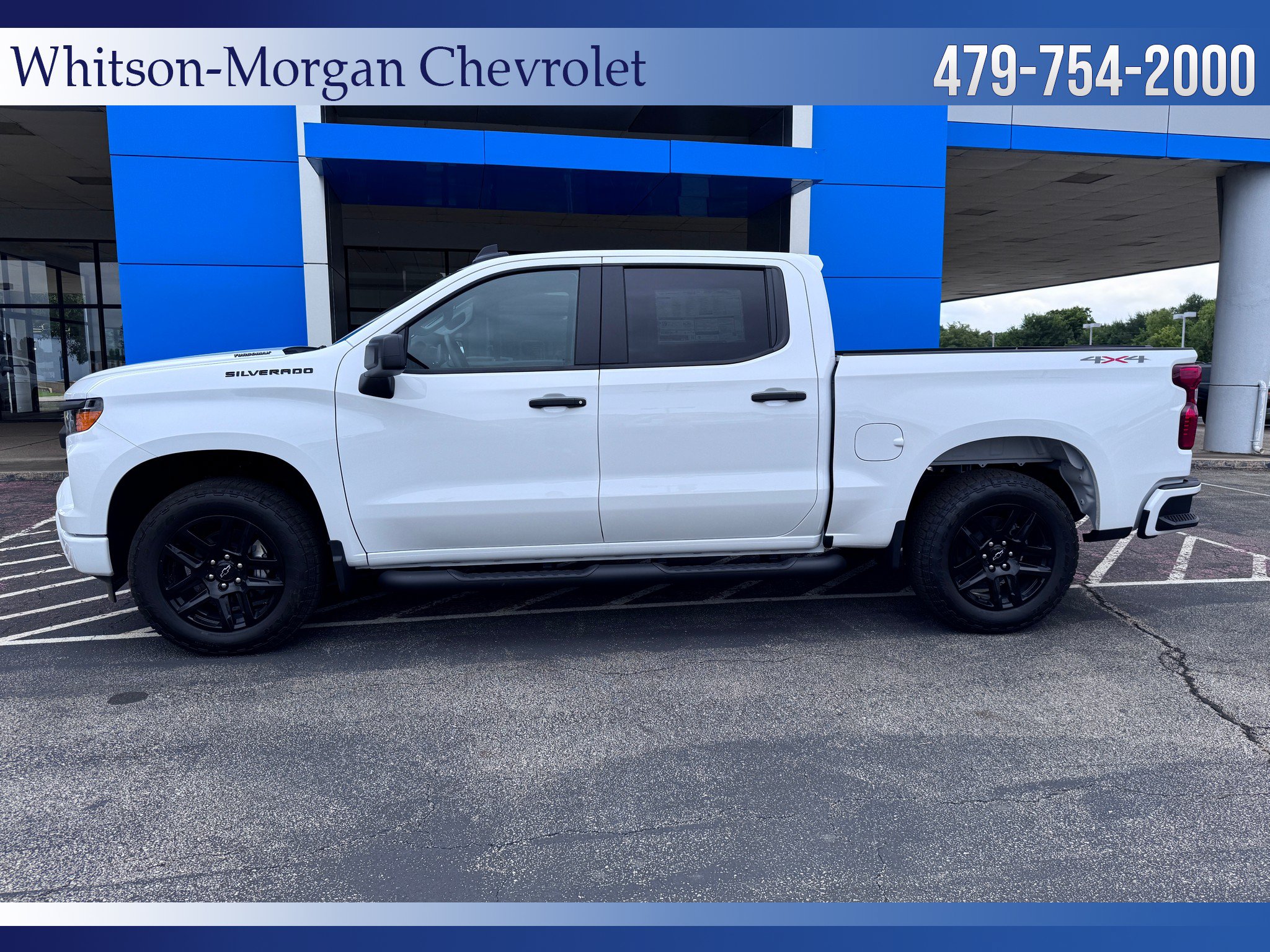 New 2026 Chevrolet Silverado 1500 Custom w/ Turbomax Blackout Package AWD/4WD image 2