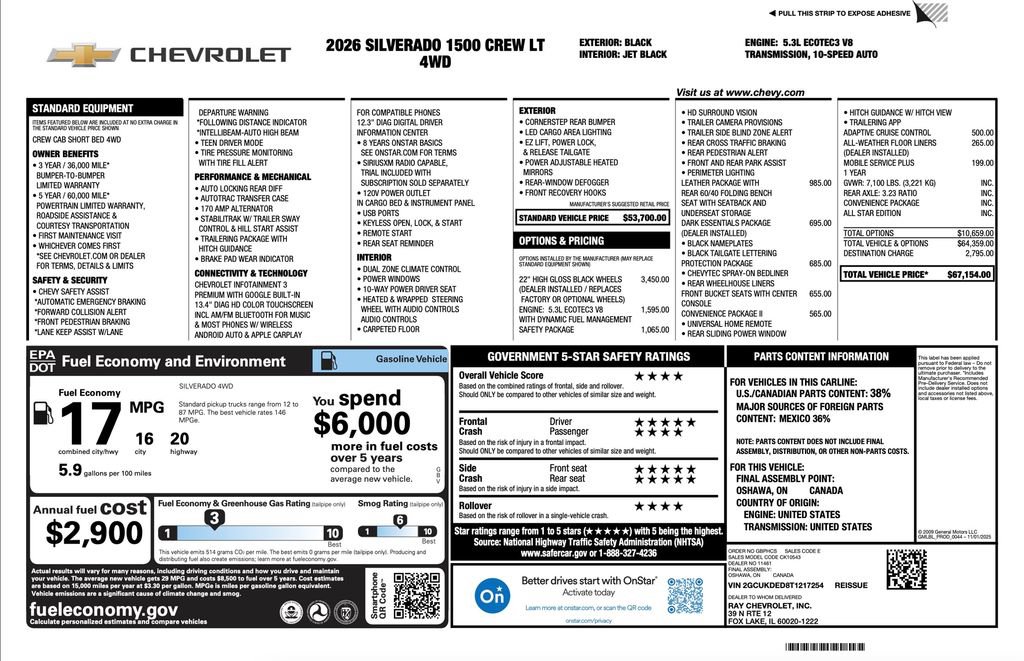 New 2026 Chevrolet Silverado 1500 LT w/ Safety Package AWD/4WD video 2