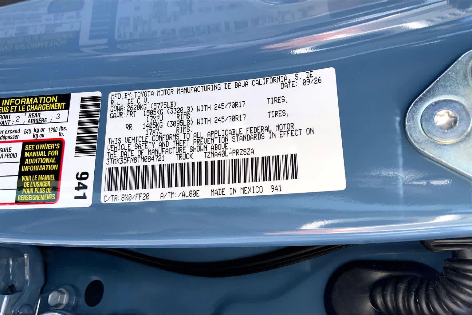 New 2026 Toyota Tacoma SR5 RWD image 21