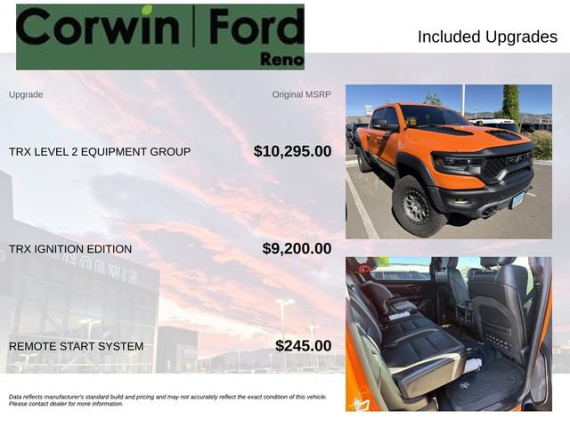 Used 2022 RAM 1500 TRX w/ TRX Level 2 Equipment Group AWD/4WD image 3