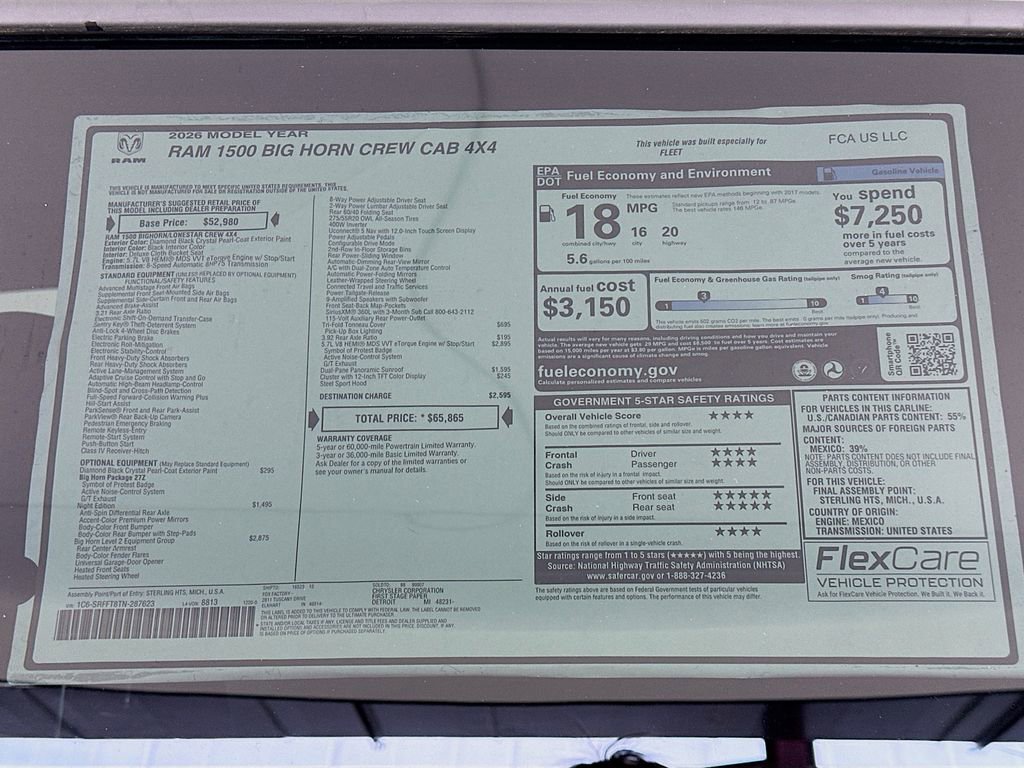 New 2026 RAM 1500 Big Horn AWD/4WD image 21