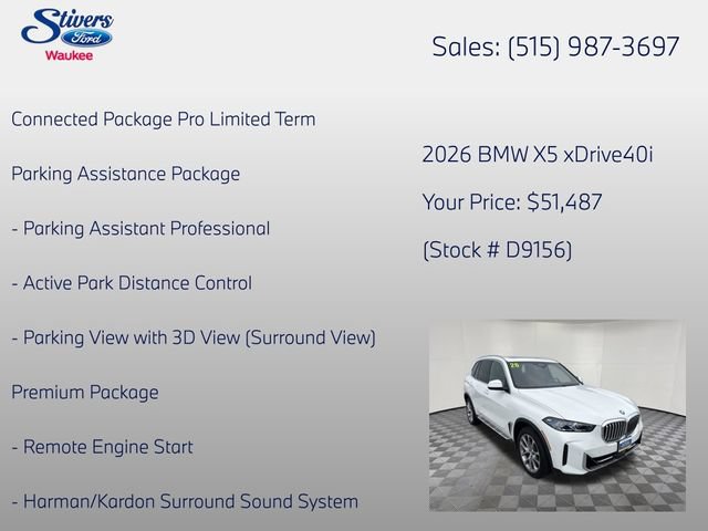 Used 2026 BMW X5 xDrive40i AWD/4WD image 8