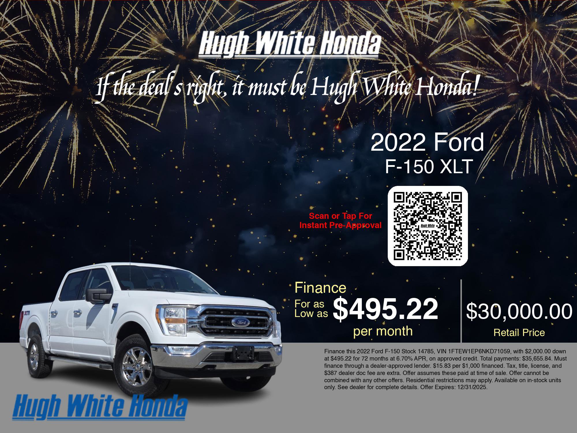 Used 2022 Ford F150 XLT w/ Equipment Group 301A Mid image 3