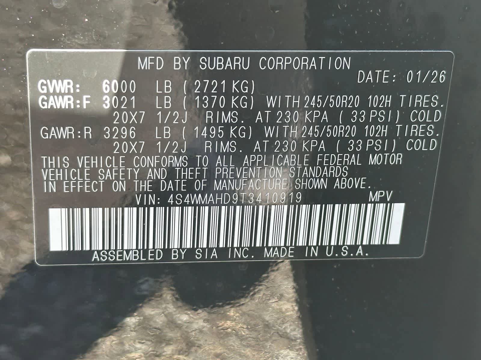New 2026 Subaru Ascent Limited Bronze AWD/4WD image 29