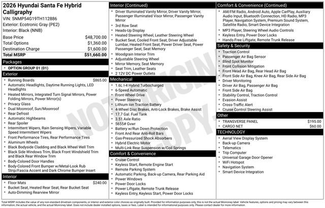New 2026 Hyundai Santa Fe Calligraphy FWD image 27