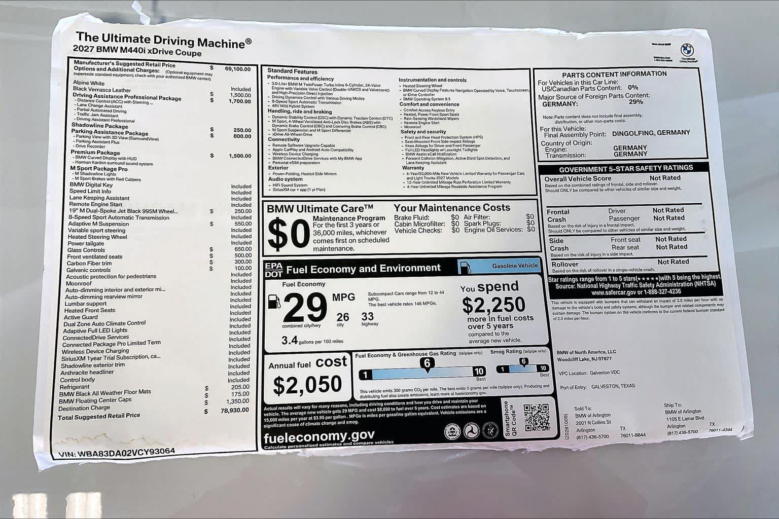 New 2027 BMW 440i xDrive Coupe AWD/4WD image 19