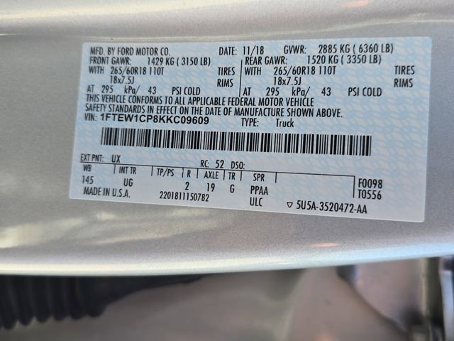Used 2019 Ford F150 XLT w/ Equipment Group 302A Luxury image 34