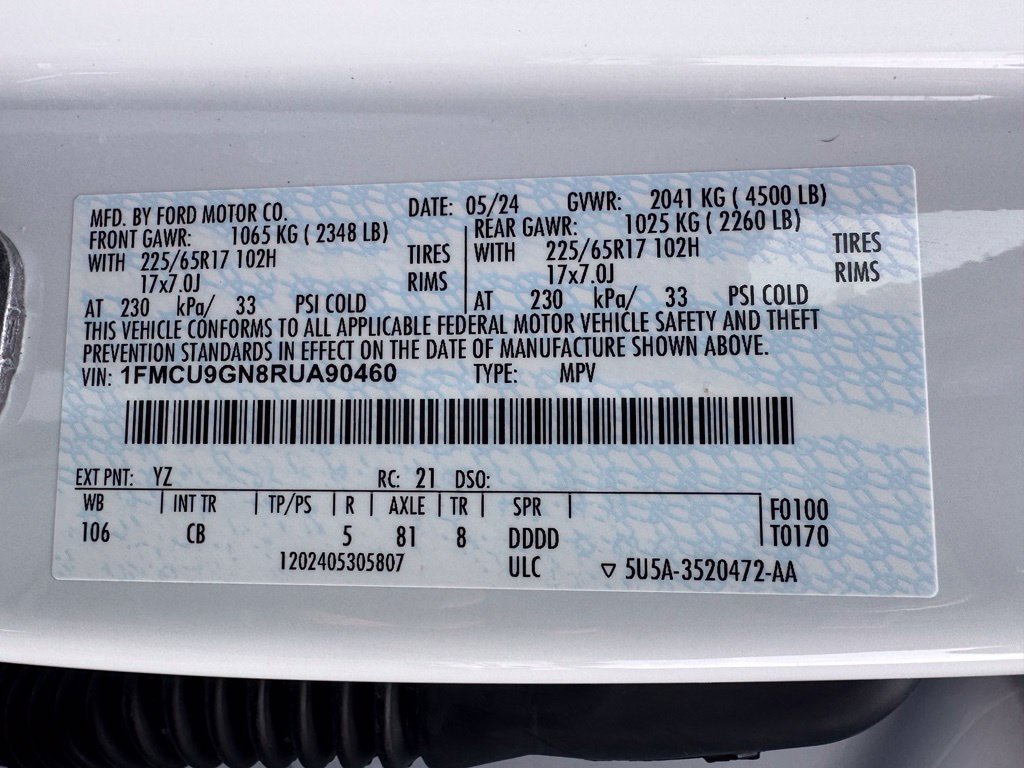Used 2024 Ford Escape Active w/ Tech Pack #1 AWD/4WD image 43