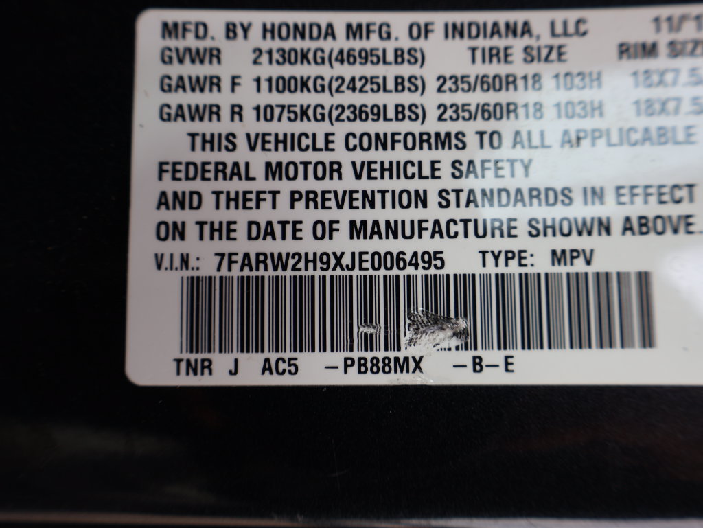 Certified 2018 Honda CR-V Touring image 35