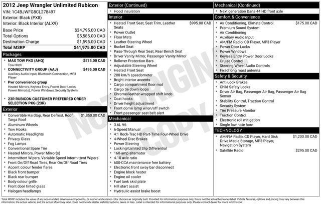 Used 2012 Jeep Wrangler Unlimited Rubicon w/ Max Tow Pkg image 16