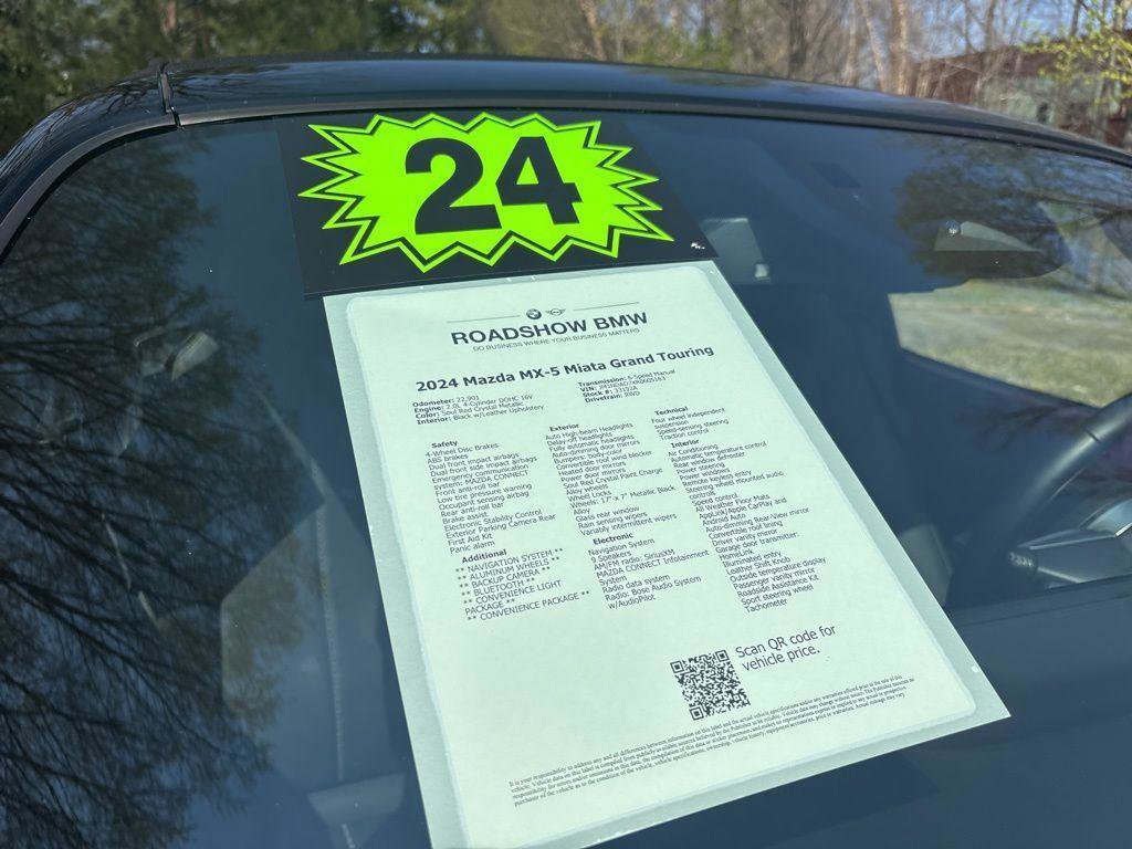 Used 2024 MAZDA MX-5 Miata Grand Touring w/ Weather Package RWD image 18