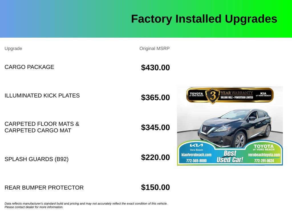 Used 2023 Nissan Murano Platinum w/ Cargo Package FWD image 4