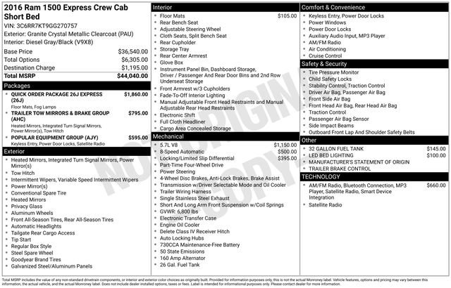 Used 2016 RAM 1500 Express image 4
