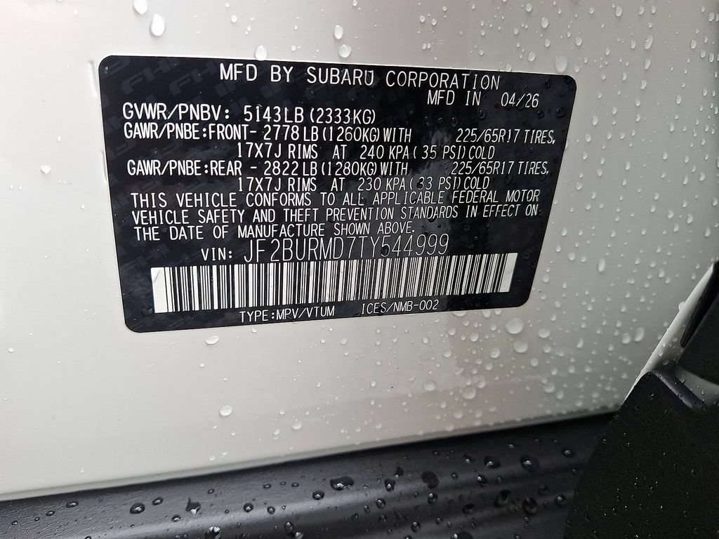 New 2026 Subaru Outback Wilderness w/ Wilderness Package AWD/4WD image 18