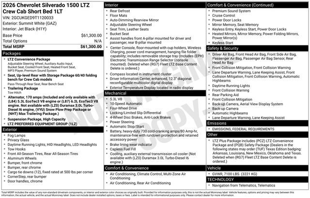 New 2026 Chevrolet Silverado 1500 LTZ image 5
