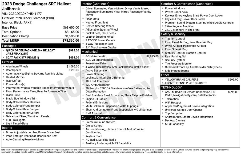 Used 2023 Dodge Challenger SRT Hellcat image 26