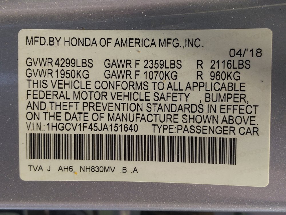 Used 2018 Honda Accord EX image 33