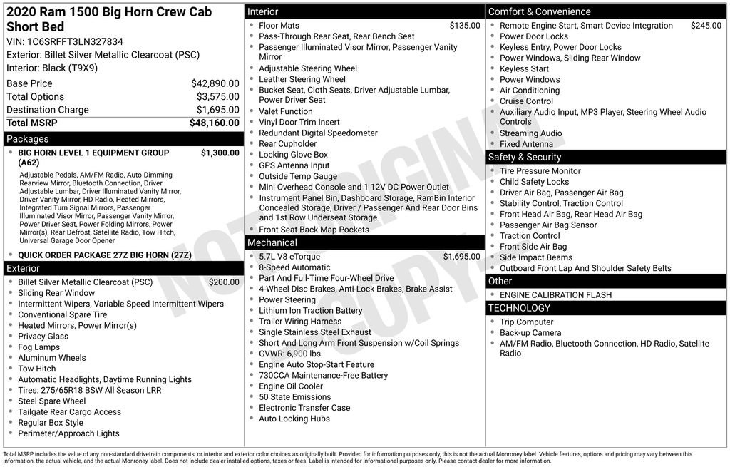 Used 2020 RAM 1500 Big Horn image 12