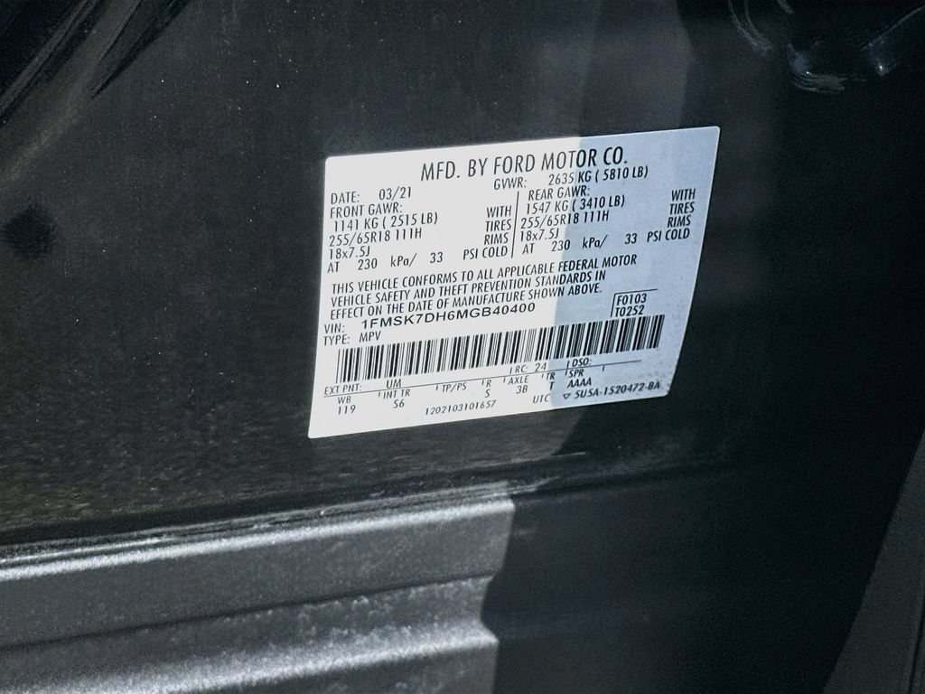 Used 2021 Ford Explorer XLT w/ Equipment Group 202A RWD image 31