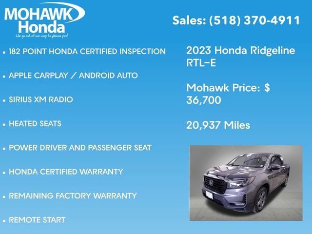 Certified 2023 Honda Ridgeline RTL-E image 16