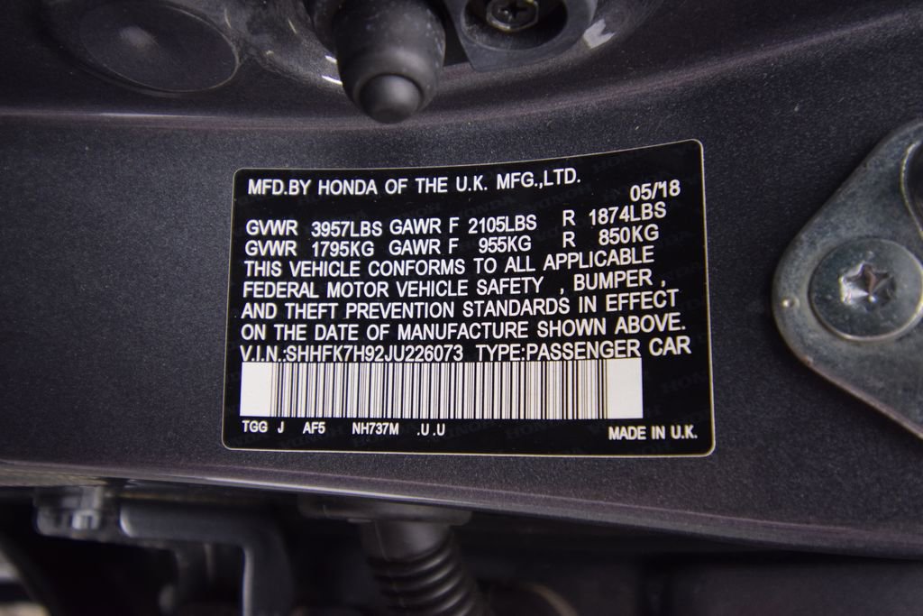 Used 2018 Honda Civic Sport Touring image 31