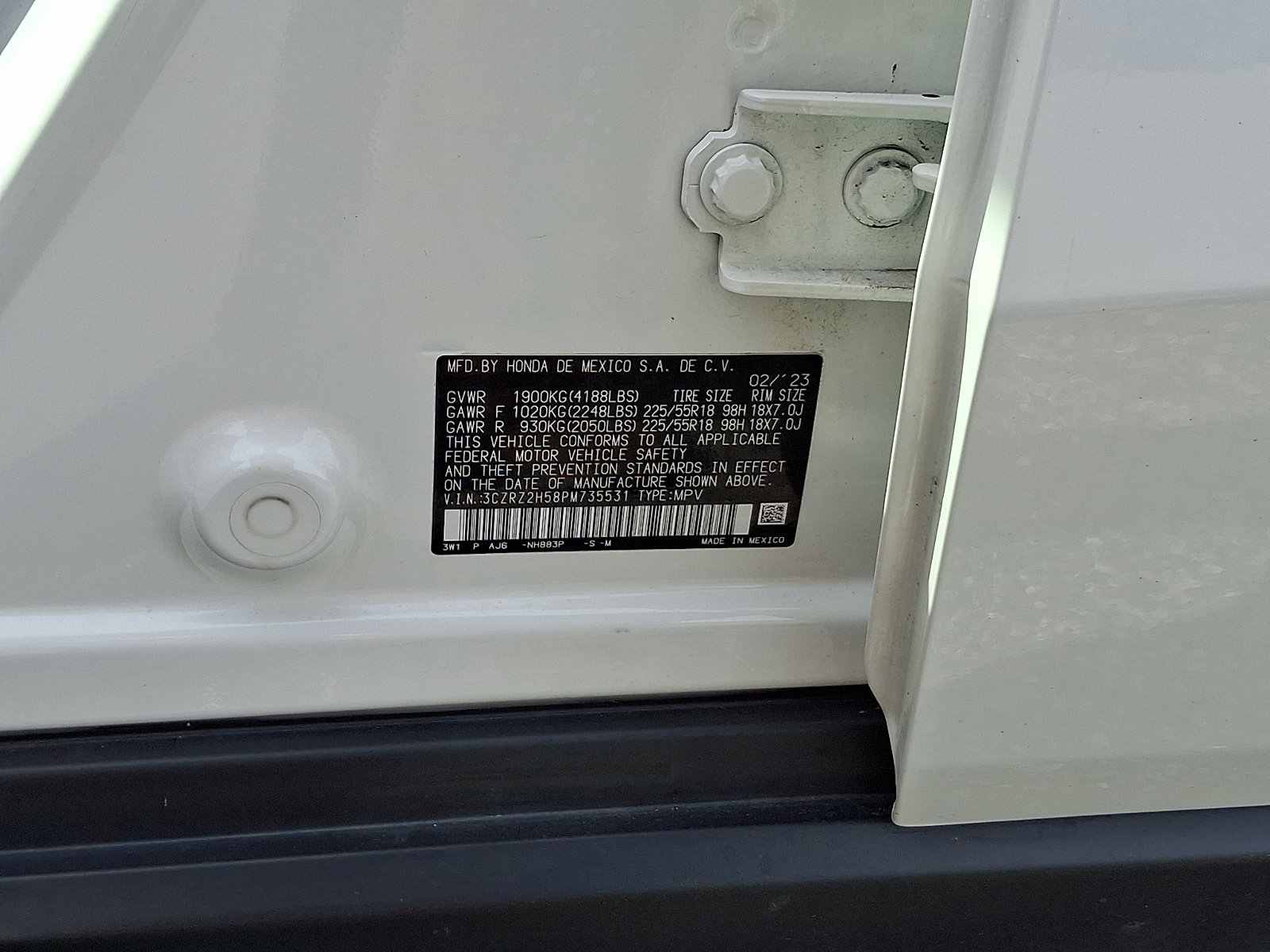 Certified 2023 Honda HR-V Sport image 26