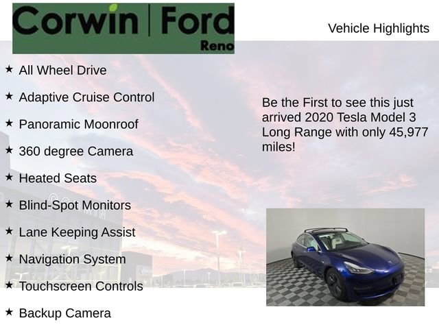 Used 2020 Tesla Model 3 Long Range image 4