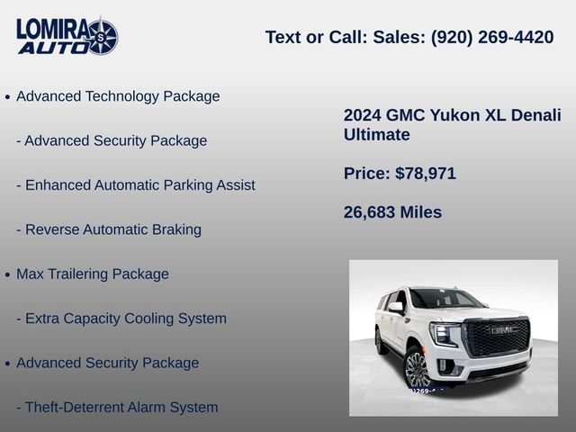 Used 2024 GMC Yukon XL Denali Ultimate AWD/4WD image 39