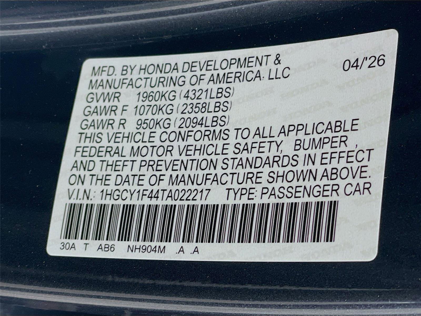 New 2026 Honda Accord SE image 22