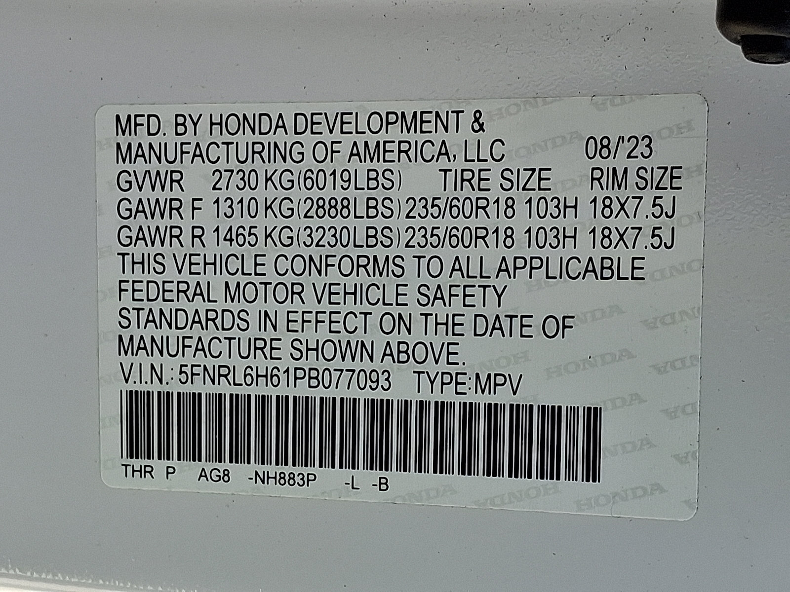 Used 2023 Honda Odyssey EX-L image 28
