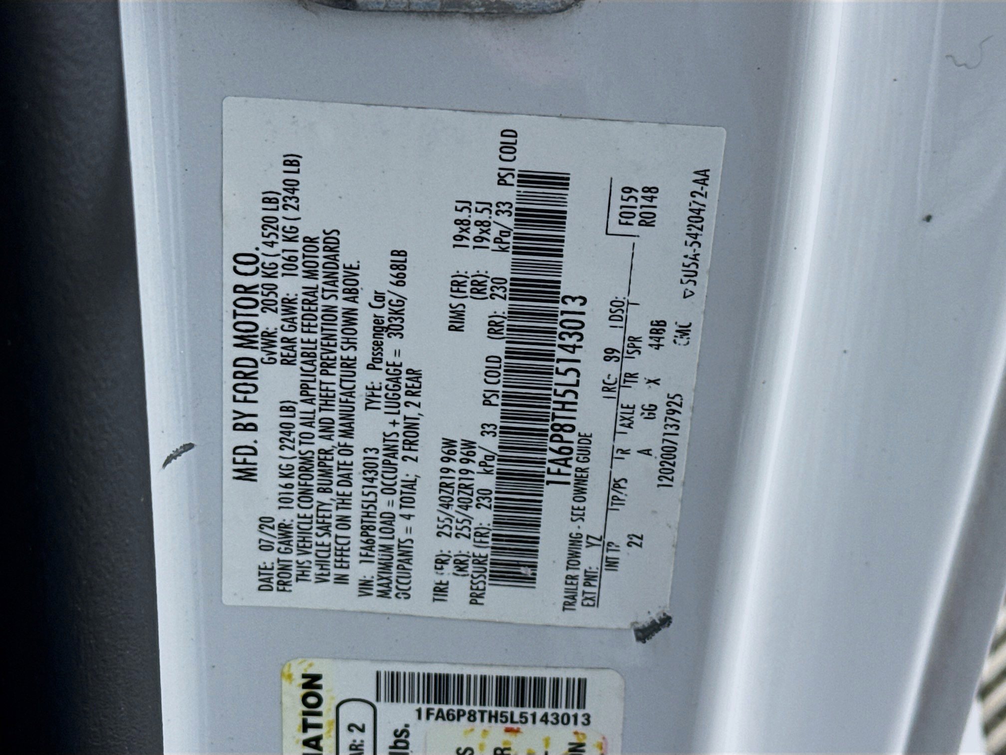 Used 2020 Ford Mustang EcoBoost w/ Black Accent Package image 38