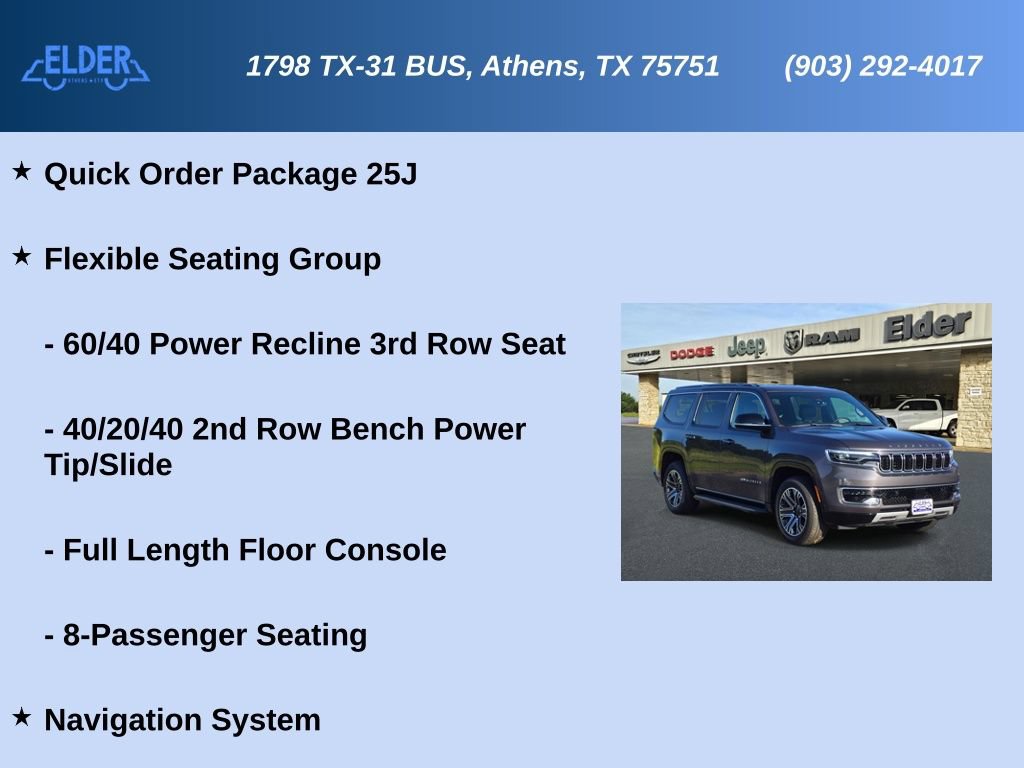 Used 2024 Jeep Wagoneer Series II w/ Flexible Seating Group AWD/4WD image 6
