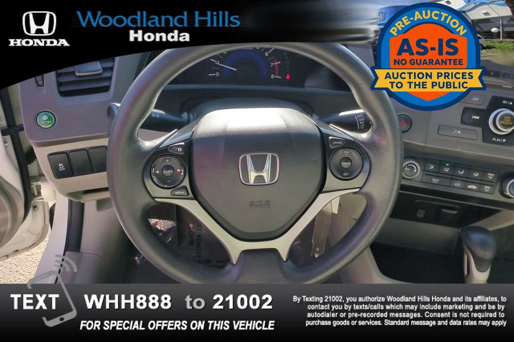 Used 2012 Honda Civic HF image 10