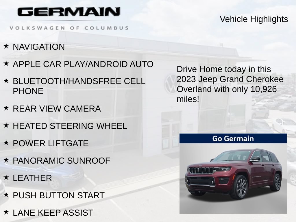 Used 2023 Jeep Grand Cherokee Overland AWD/4WD image 5