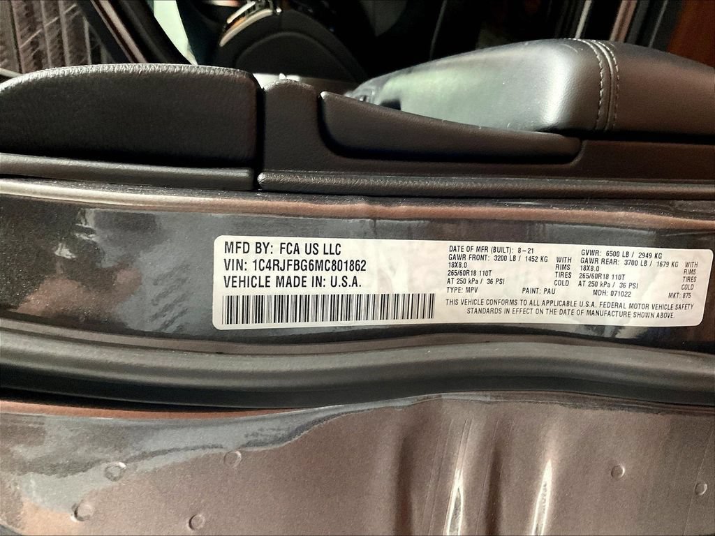 Used 2021 Jeep Grand Cherokee Limited AWD/4WD image 20