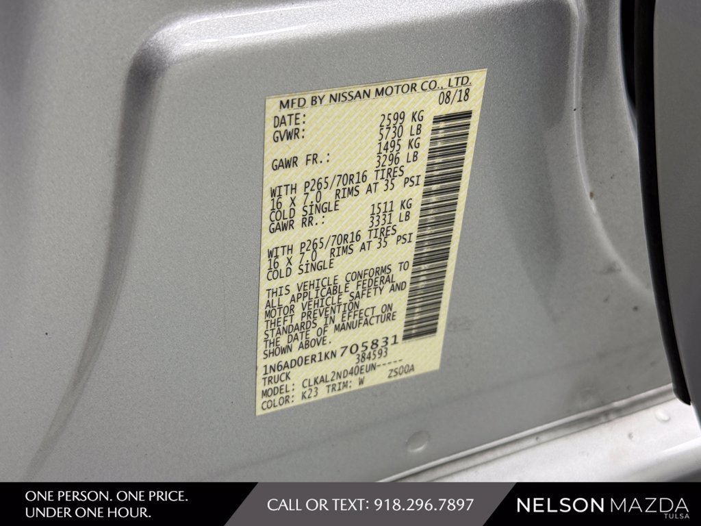 Used 2019 Nissan Frontier SV RWD image 52