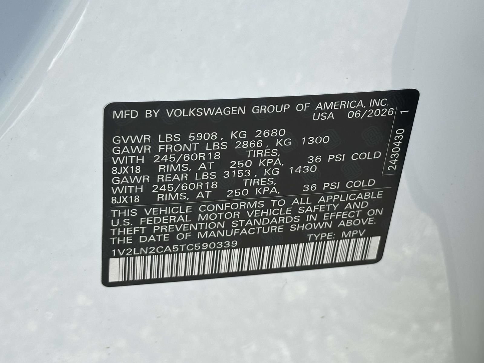 New 2026 Volkswagen Atlas SE AWD/4WD image 16