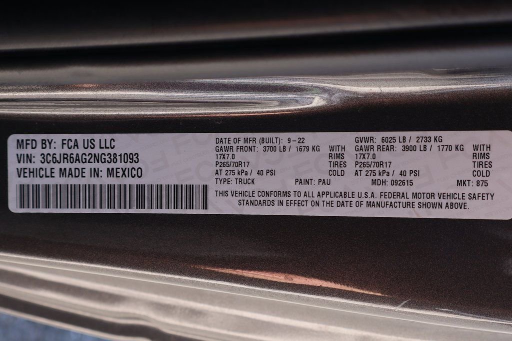 Used 2022 RAM 1500 Tradesman w/ Electronics Group RWD image 48