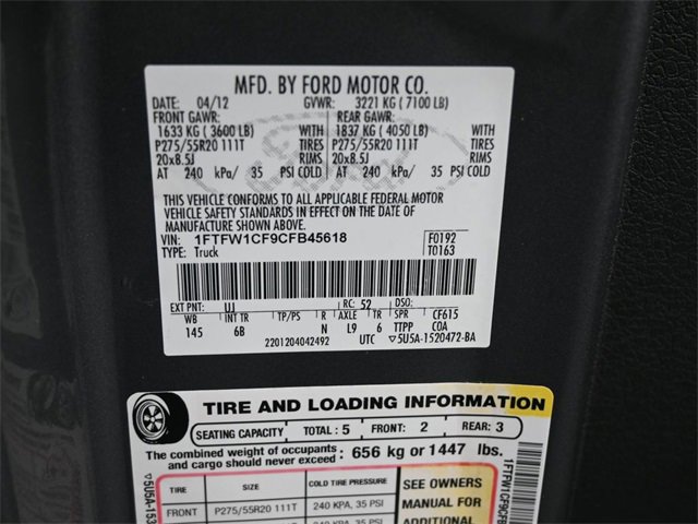 Used 2012 Ford F150 FX2 w/ FX Luxury Pkg image 20