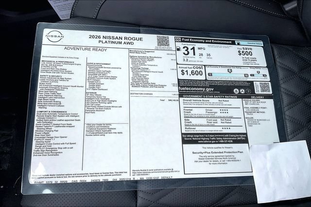 New 2026 Nissan Rogue Platinum w/ Tech Package AWD/4WD image 21