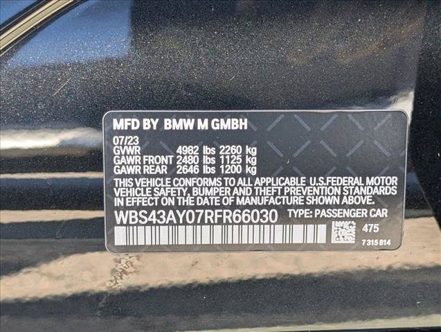 Certified 2024 BMW M3 Competition w/ M Carbon Exterior Package AWD/4WD image 28