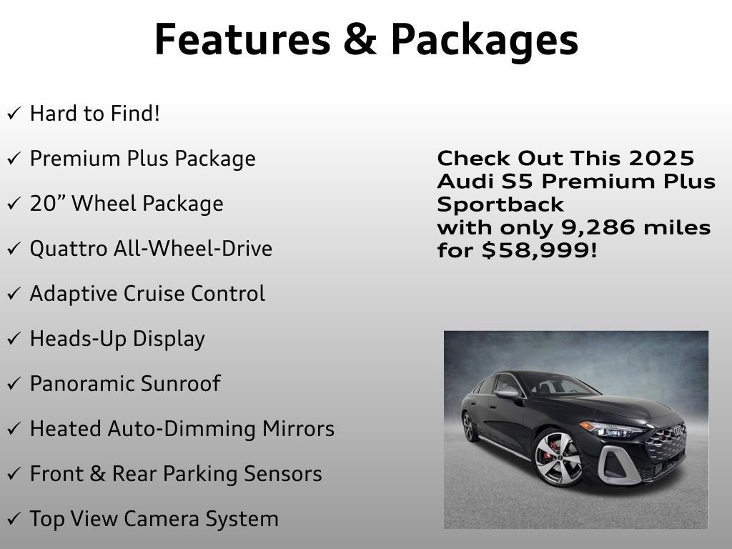 Used 2025 Audi S5 Premium Plus w/ Premium Plus Package image 4