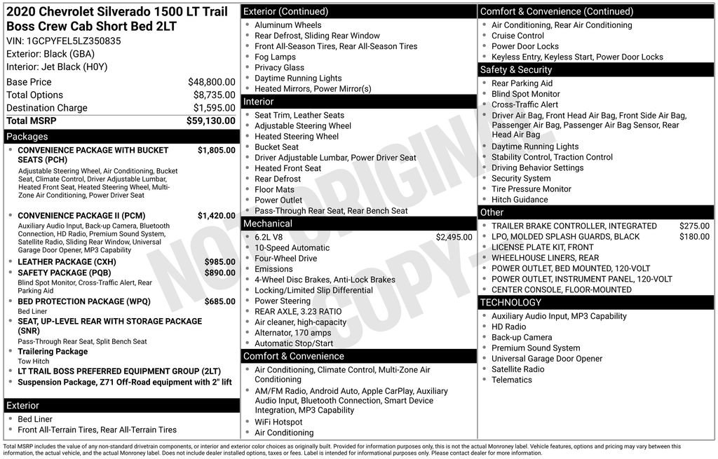 Used 2020 Chevrolet Silverado 1500 LT Trail Boss image 6