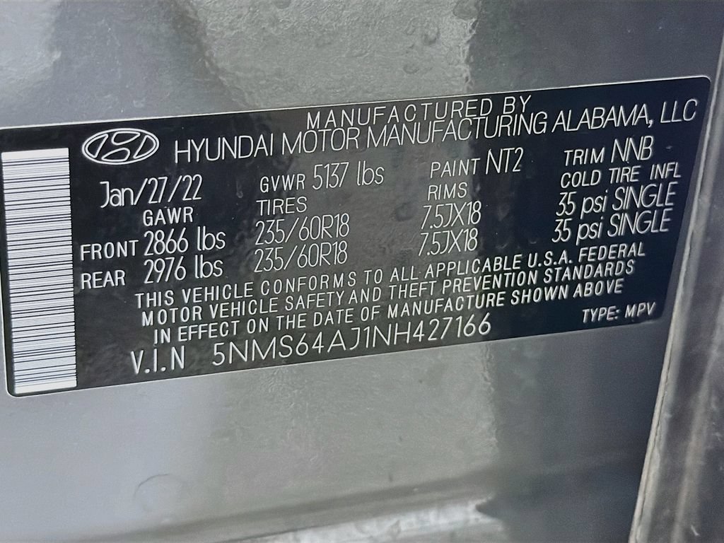 Used 2022 Hyundai Santa Fe SEL w/ Convenience Package FWD image 34