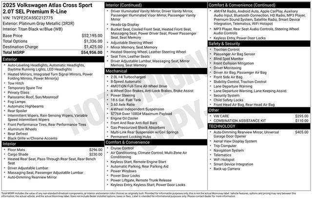 Certified 2025 Volkswagen Atlas Cross Sport SEL Premium R-Line image 33