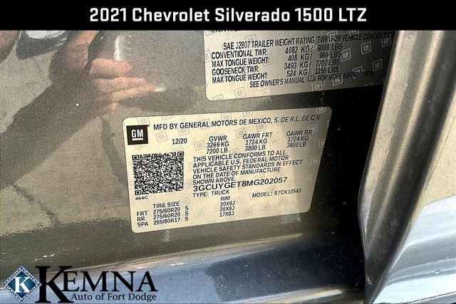 Used 2021 Chevrolet Silverado 1500 LTZ w/ LTZ Premium Package image 23