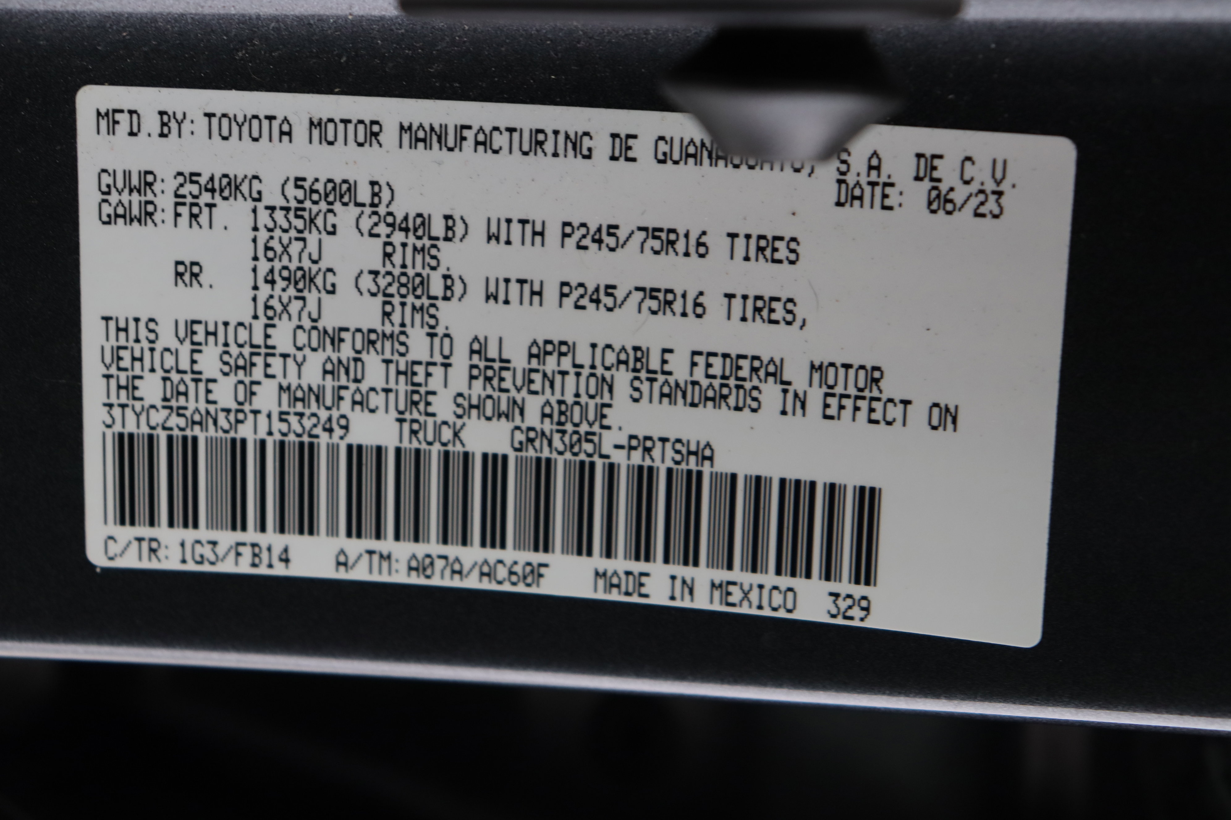 Certified 2023 Toyota Tacoma SR AWD/4WD image 38