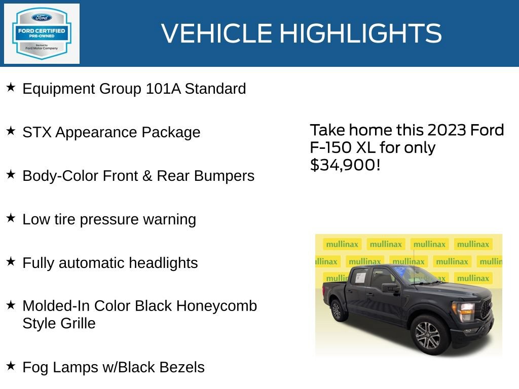Certified 2023 Ford F150 XL w/ STX Appearance Package RWD image 22